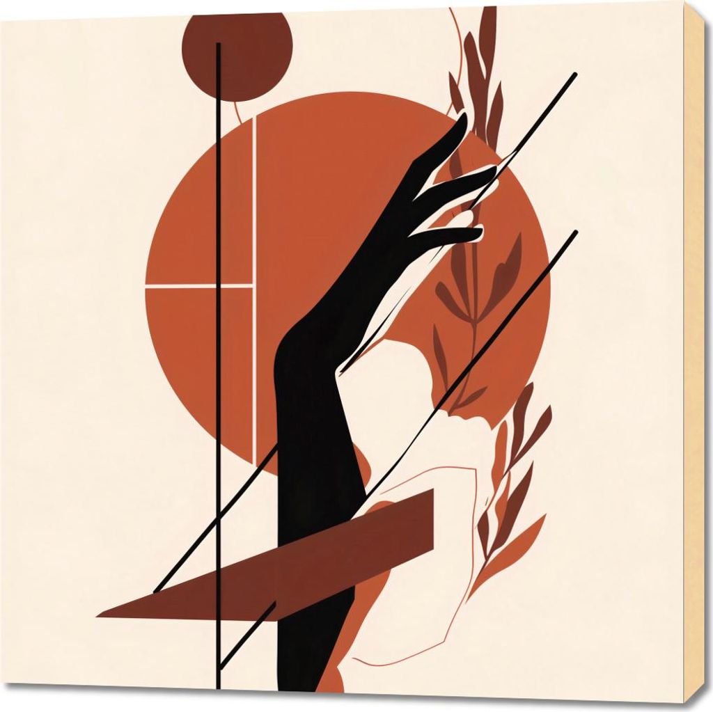 Bild 90x90cm Dämmerung in der Hand