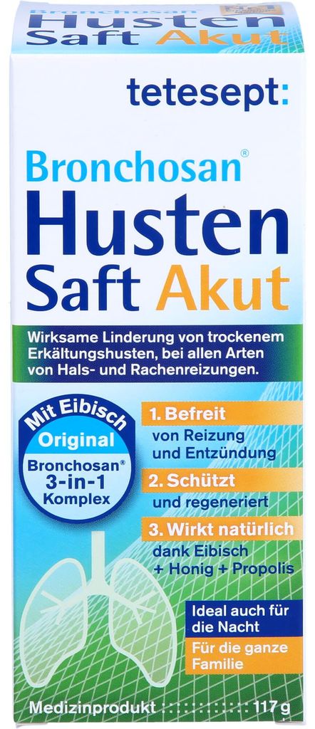 Tetesept Bronchosan Husten Akut Saft 117 g Produktbild 