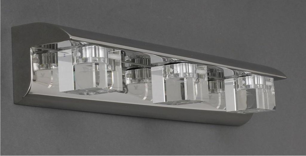 LED Design Spiegelleuchte Acrylglas Gravur"Apfel" 3x1 Watt
