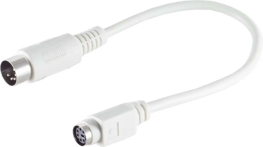Adaptateur PS2 Mini-DIN 6 Broches pour Clavier et Souris Informatique