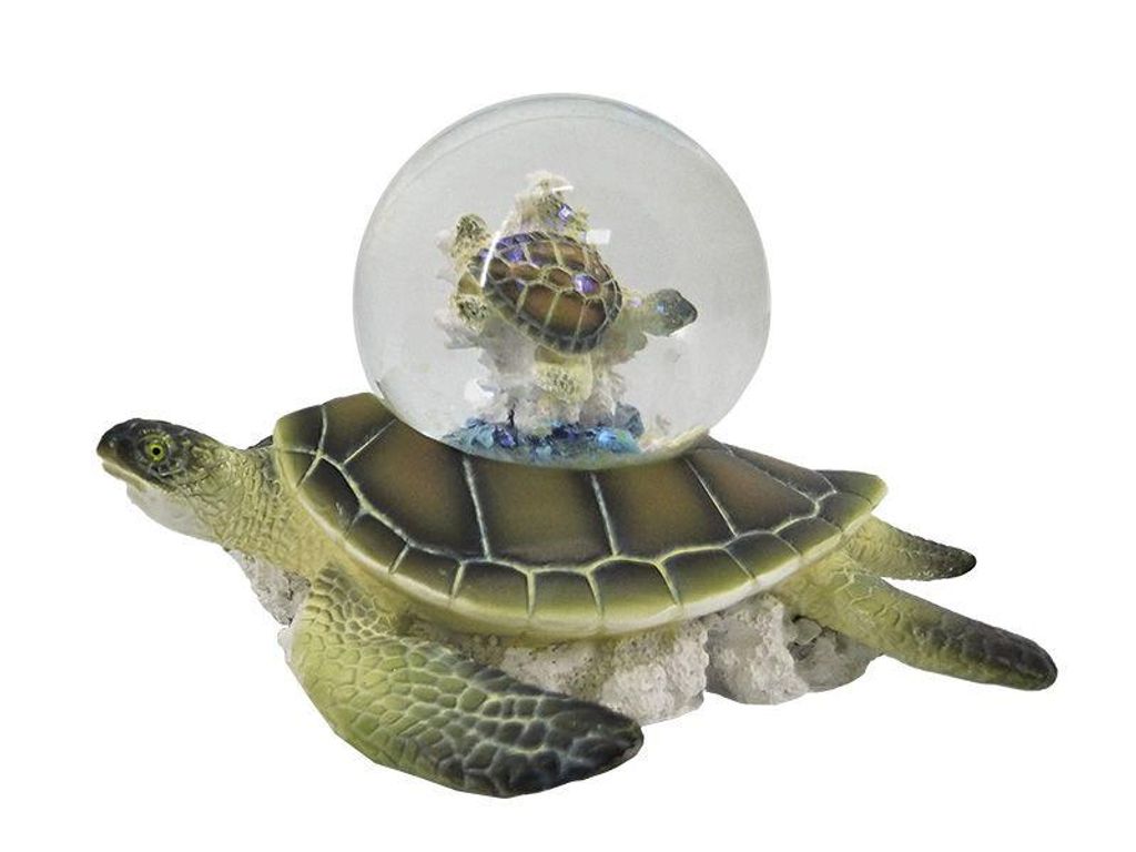 Glitzerkugel Meeresschildkröte, Schneekugeln Schildkröte Produktbild 