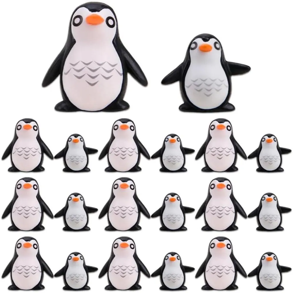 Mini pingouins figurines en résine : la déco parfaite pour vos DIY d'hiver