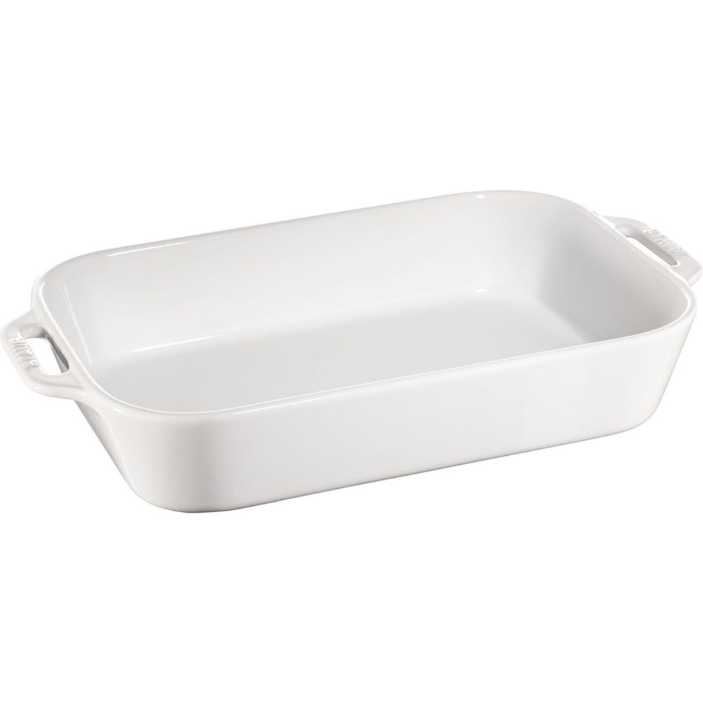 Staub - Prostokątny półmisek ceramiczny Cooking 4,5L Biały Zdjęcie produktu 