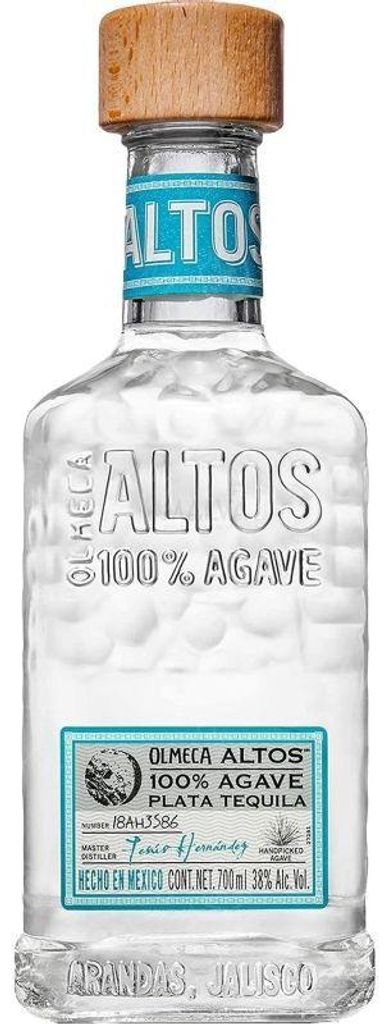 Olmeca Altos Tequila Argento 100% Agave 38% Vol. 0,7l Immagine del prodotto 