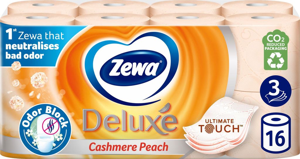 ZEWA Deluxe Cachemire Pêche (16 ks) Image du produit 
