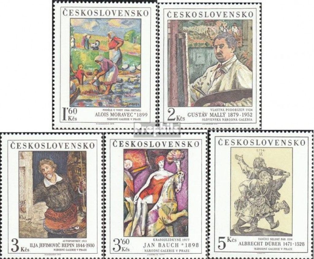 Briefmarken Tschechoslowakei 1979 Mi 2534-2538 (kompl.Ausg.) postfrisch Kunst