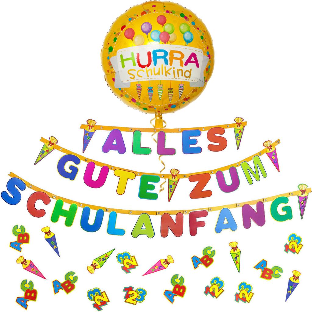 Oblique Unique Schuleinführung Schulanfang Einschulung Deko Produktbild 