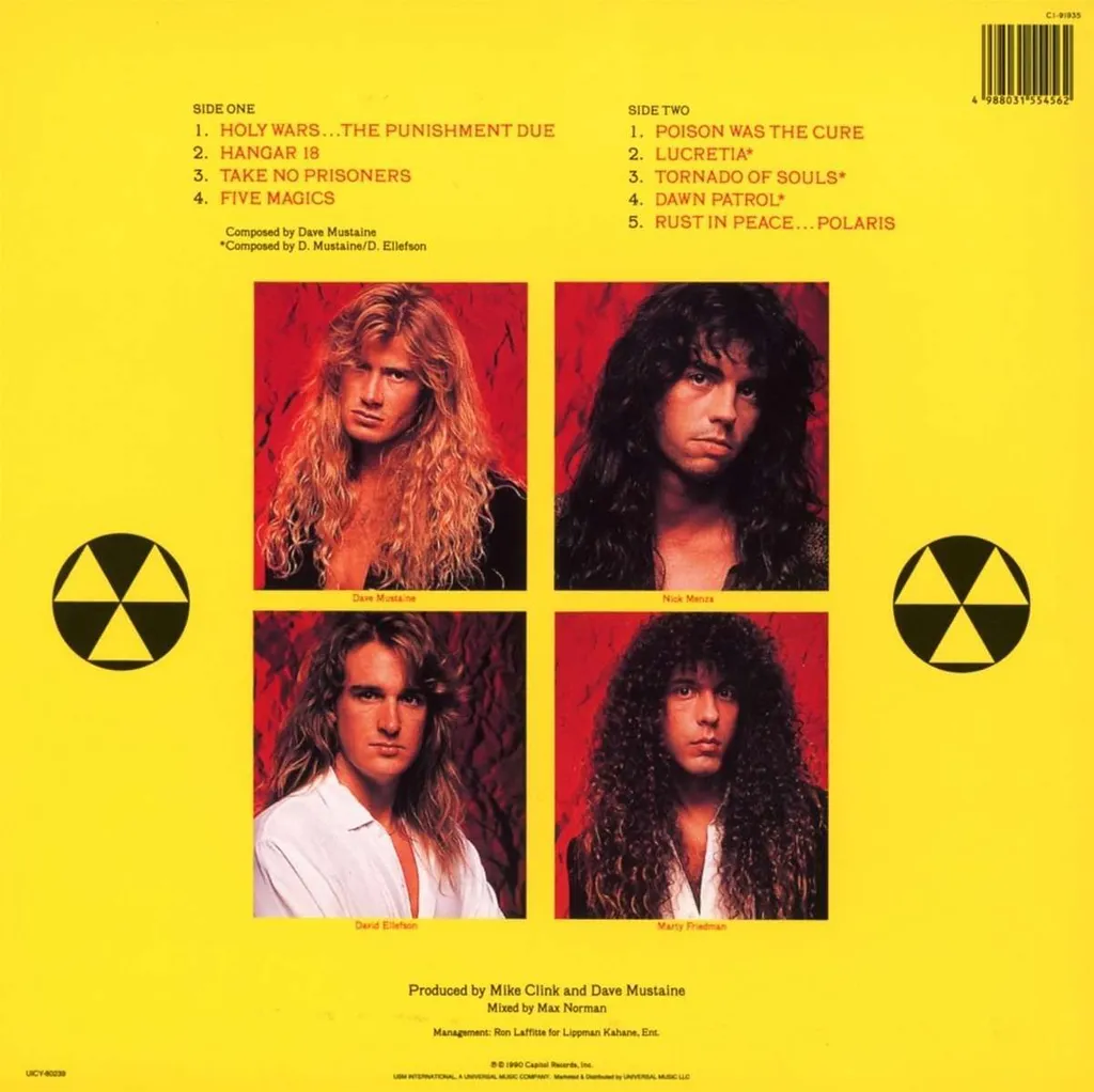 CD Rust In Peace en édition limitée japonaise au format SHM-CD