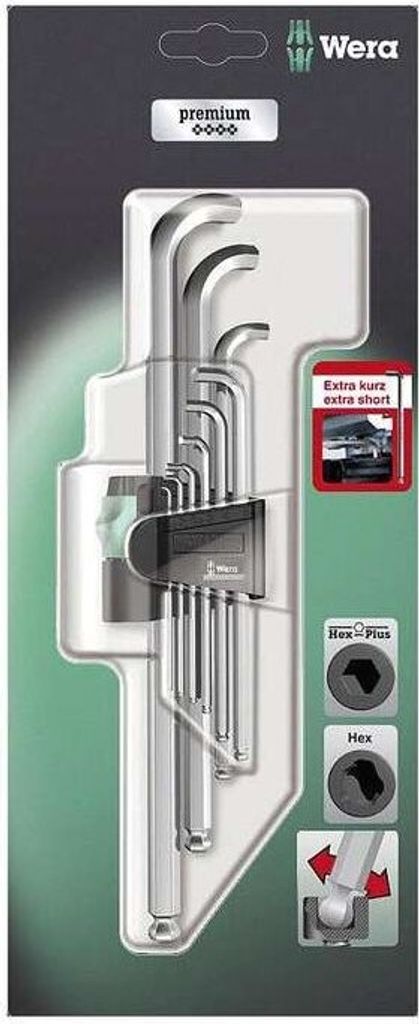 Wera 950/9 Sada šestihranných klíčů 4 L, metrická, Obrázek produktu 