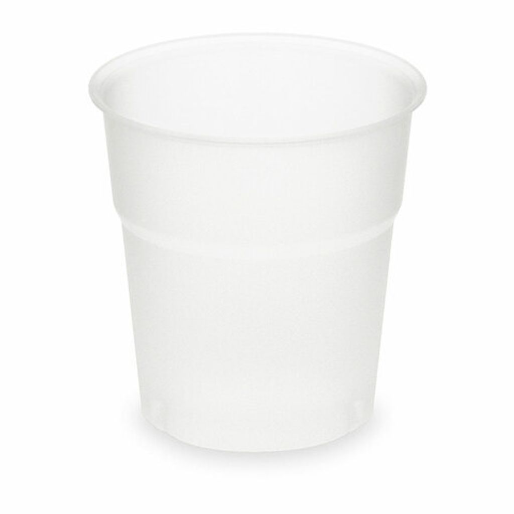 100x  Trinkbecher matt natur 100 ml 0,1 l aus Biokunststoff Produktbild 