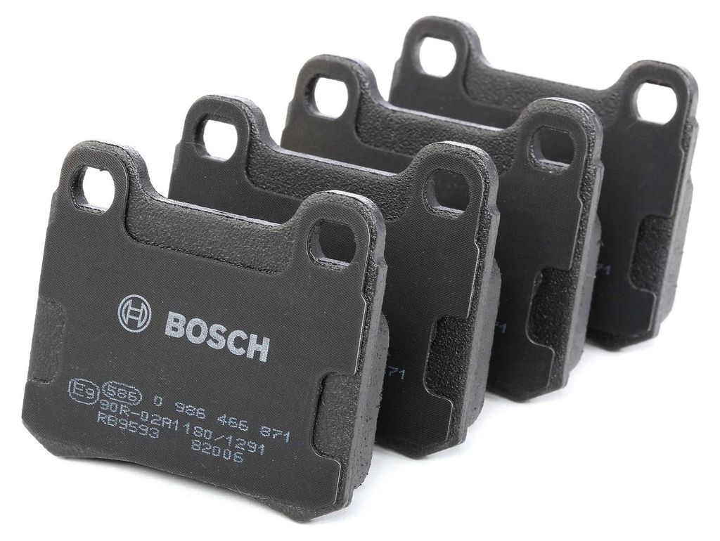 BOSCH Bremsbeläge Satz Hinten passend für MERCEDES-BENZ 190 (W201) 0 986 466 871