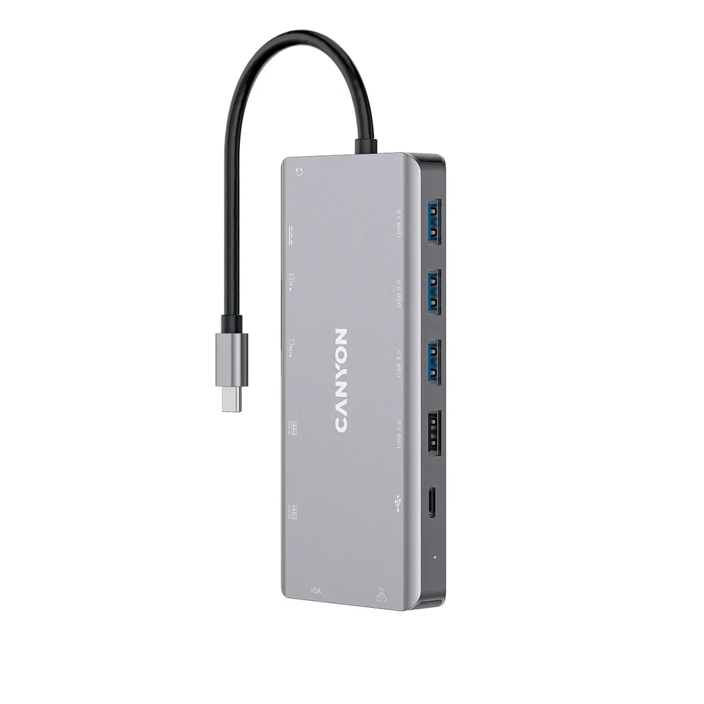 Station d'accueil USB-C Multiport Hub 13-en-1 pour Ordinateur Portable