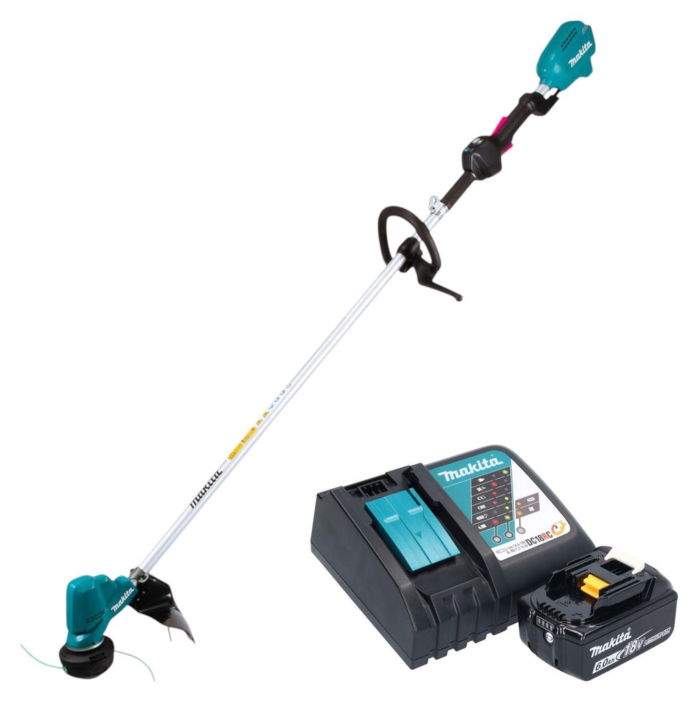 Makita DUR 190 LRGX9 Akku Rasentrimmer 18 V 300 mm Brushless + 1x Akku 6,0 Ah + Ladegerät