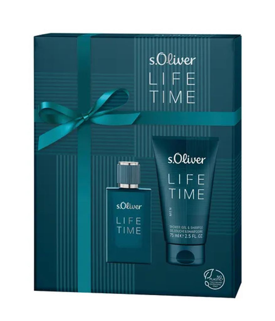 s.Oliver Life Time Duo Set Men Eau de Toilette Spray 30 ml / Duschgel 75 ml
