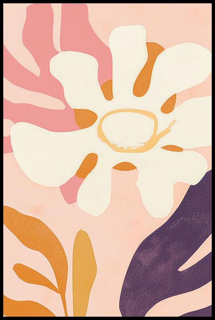 Plakat 61x91,5cm Minimalistischer Garten, Skandinavischer Stil, Boho Innenräume