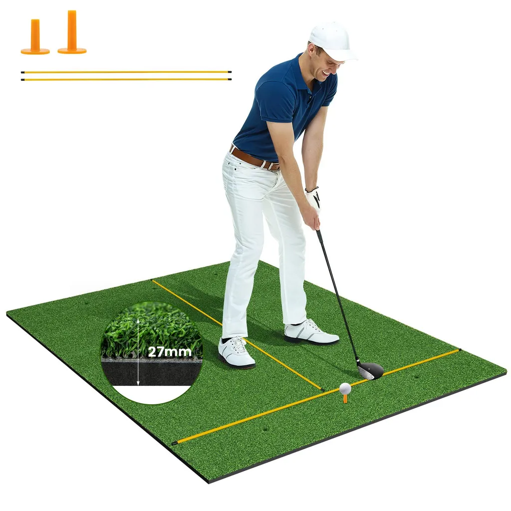 Tapis de golf amortissant 27mm pour protéger les articulations 152cm