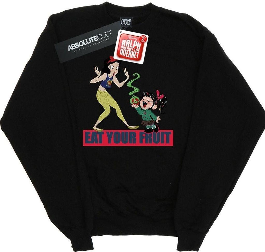 Disney - "Wreck It Ralph Eat Your Fruit" Sweatshirt für Herren BI48456 (L) (Schwarz)