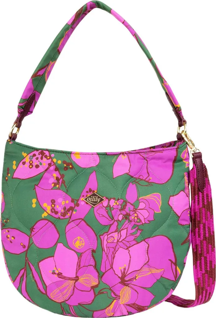 Oilily Sac à Épaule Molly Shoulder Bag Forrest Green Vert Foncé Chic