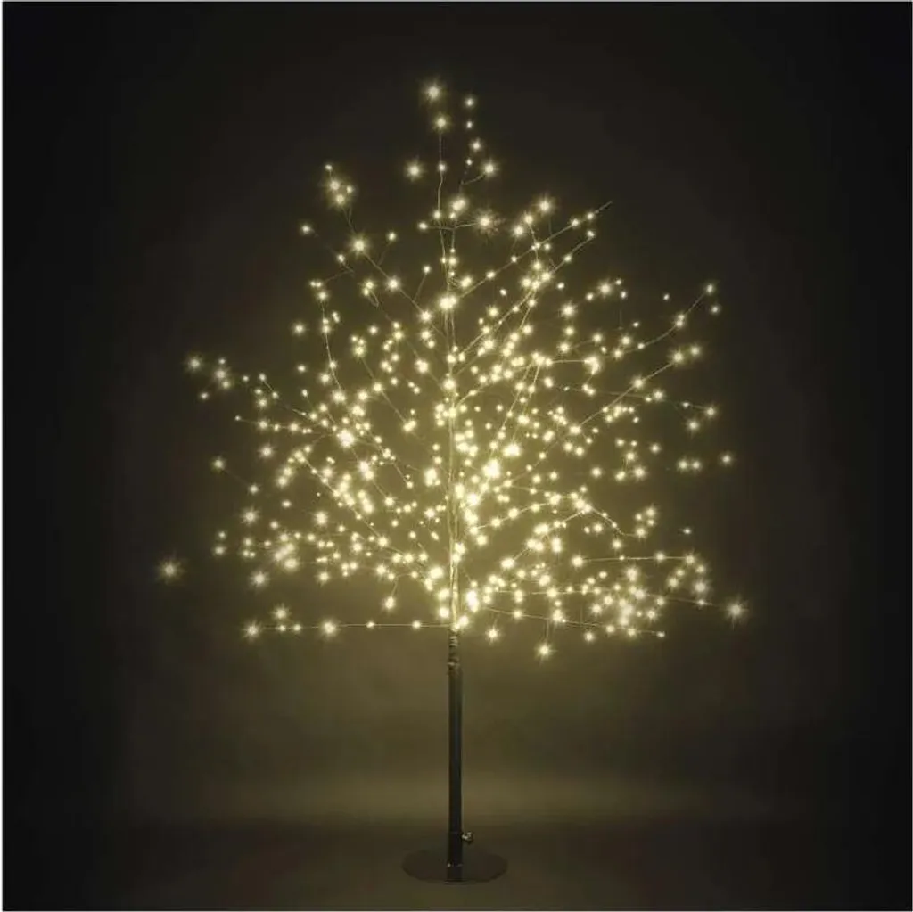 Sapin de Noël Lumineux pour Jardin et Terrasse 120 cm 600 LED Étanche