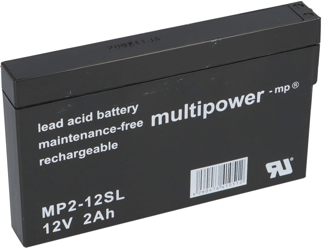 Multipower Blei-Akku MP2-12SL Pb 12V / 2,0Ah Produktbild 