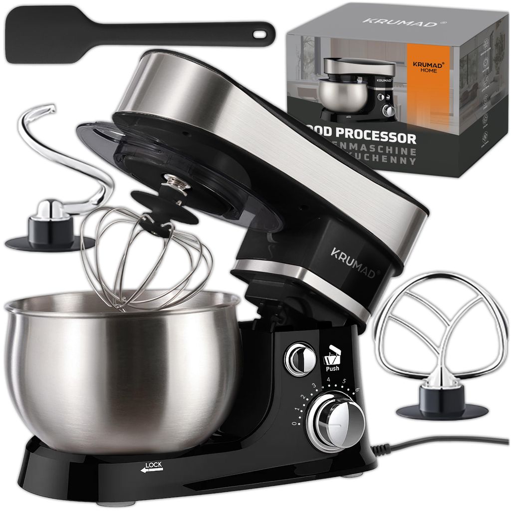Robot de cuisine KRUMAD 700W - Bol de 3L en inox, 6 Image du produit 