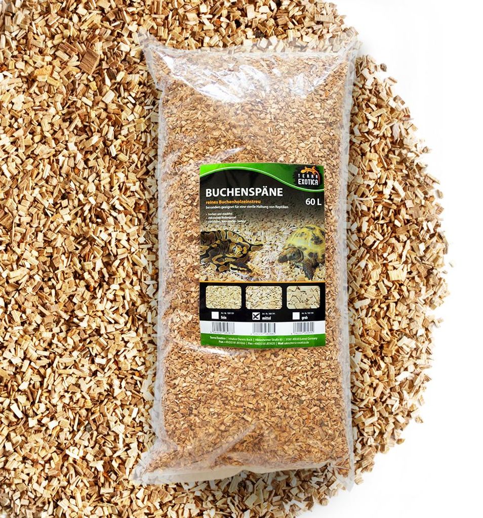 Buchenspäne mittel 60 Liter – Natürliches Einstreu für Produktbild 