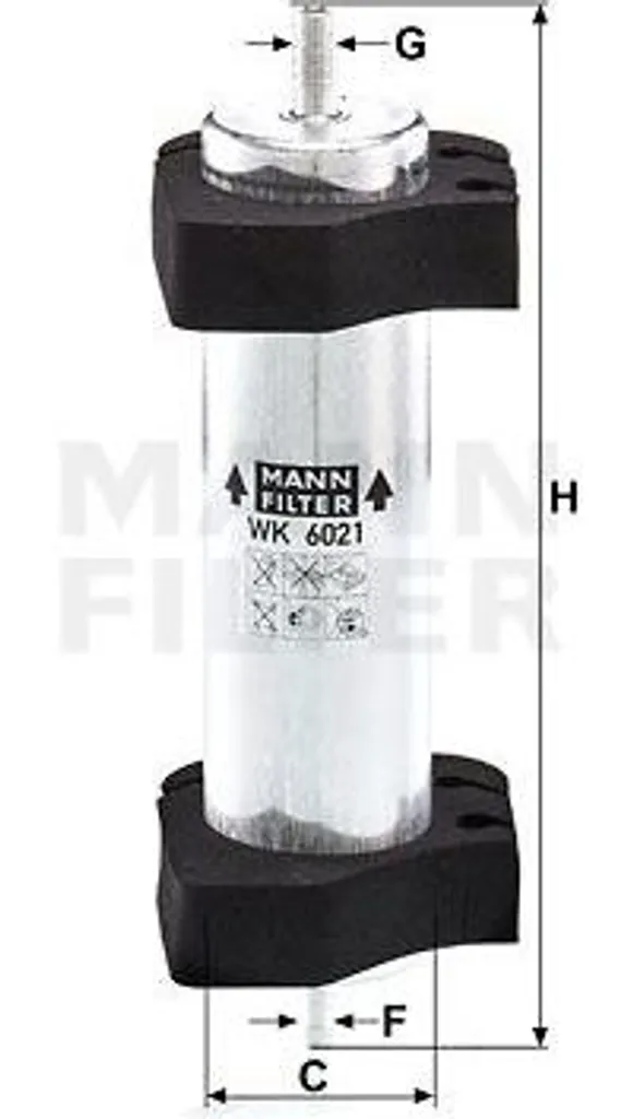Filtre à carburant WK 6021 MANN-FILTER protection moteur 8R0127400A OE