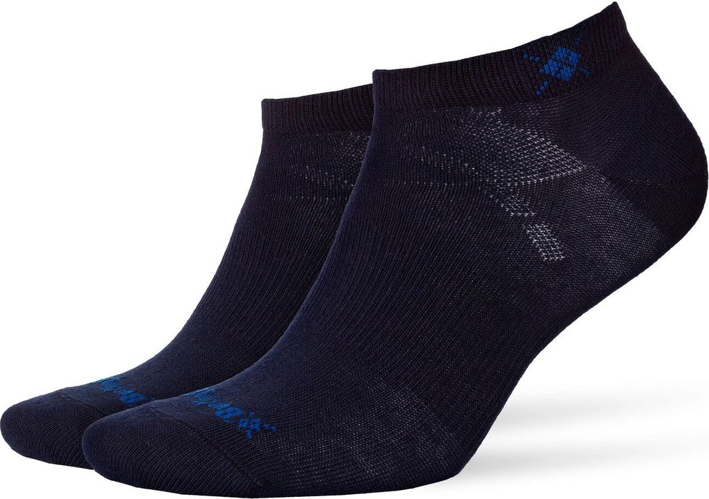 Burlington Everyday dames enkelsokken (2-pack), katoen, marine blauw