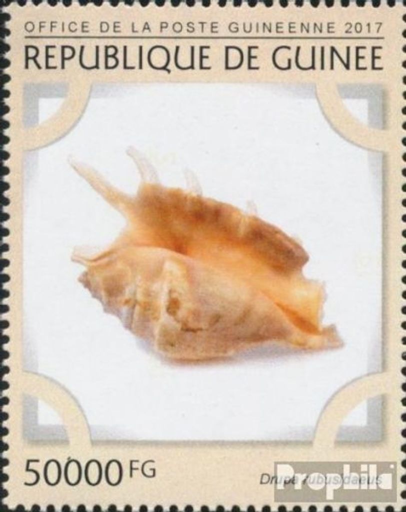 Briefmarken Guinea 2017 Mi 12170 (kompl. Ausgabe) postfrisch Muscheln