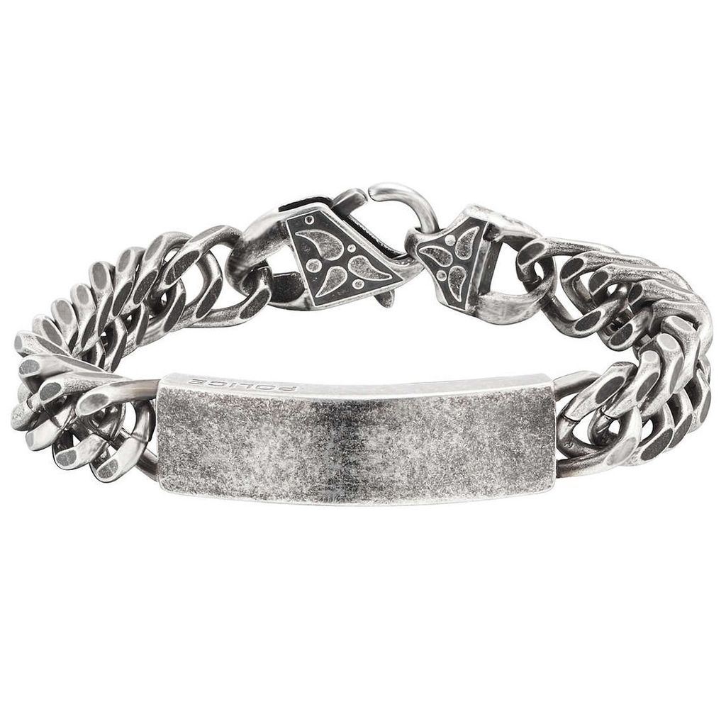 Police Männer Armband Edelstahl silber Antique PJ25606BSE.01-S Rogue