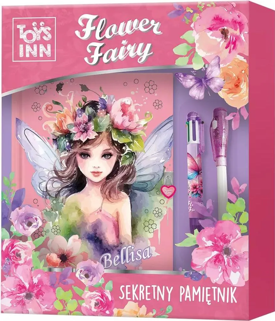 Journal des fleurs de fées Bellisa : carnet de notes magique format A5