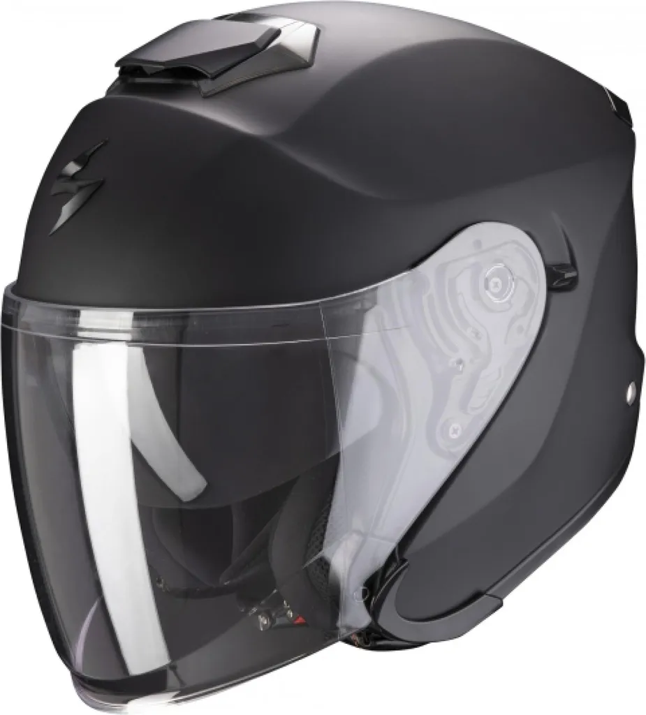 Casque moto urbain Scorpion EXO-S1 noir mat XS pour trajets ville