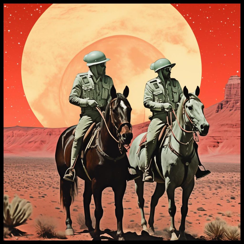 Plakat 100x100cm Raumfahrtpatrouille
