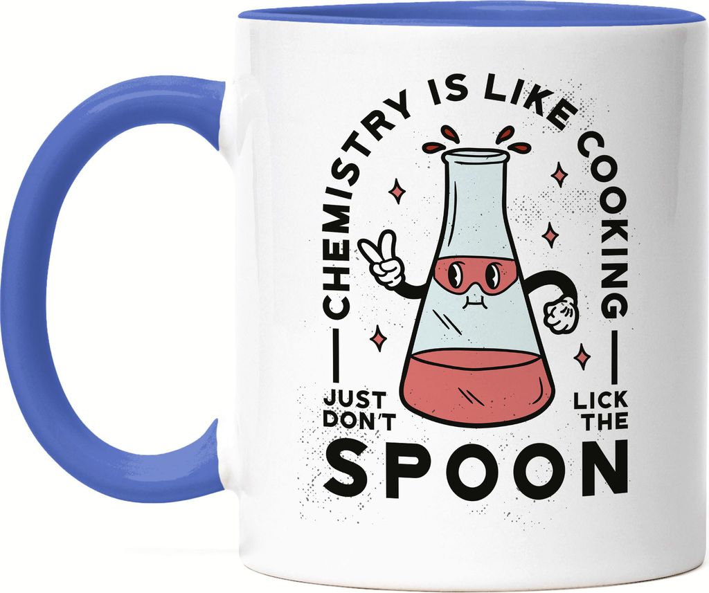 Chemistry Is Like Cooking Just Don't Lick The Spoon Tasse Produktbild 