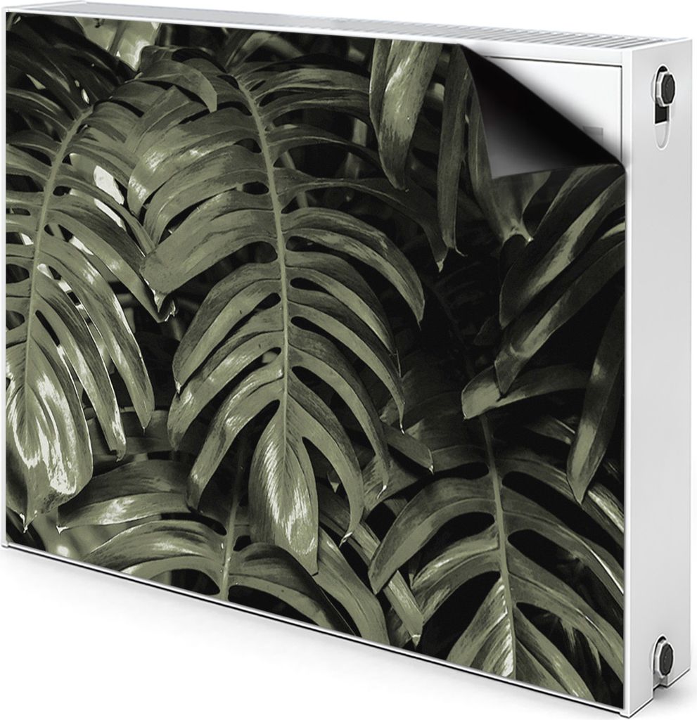 Magnet Heizkörperverkleidung Heizkörper-Abdeckung Heizung Heizkörper 100x60 cm - Blätter, Bananen