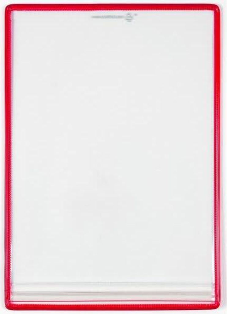Sichttafel standard Dry pocket A4 rot 5 Stück