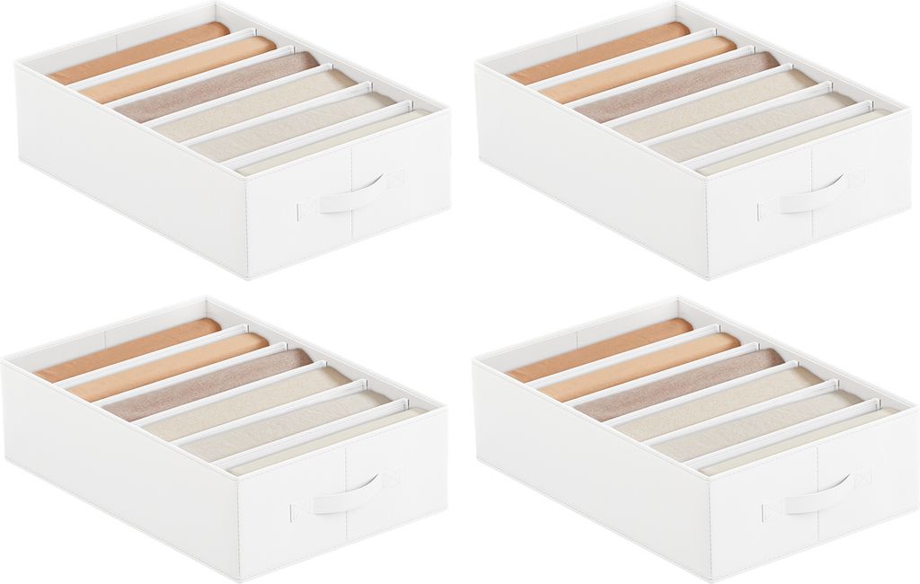 SONGMICS Kleiderschrank-Organizer 4er Set, Aufbewahrungsbox Produktbild 1