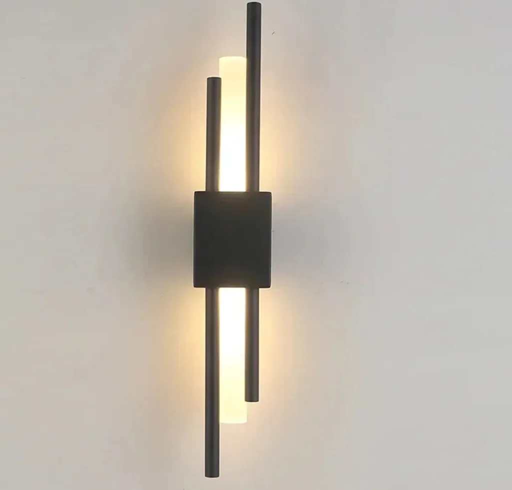 Éclairage mural LED pour couloir et bureau style moderne noir élégant