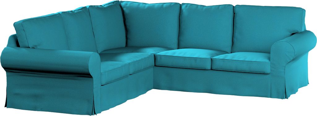 Dekoria Bezug für Ektorp Ecksofa, türkis, Sofahusse für Ektorp Ecksofa