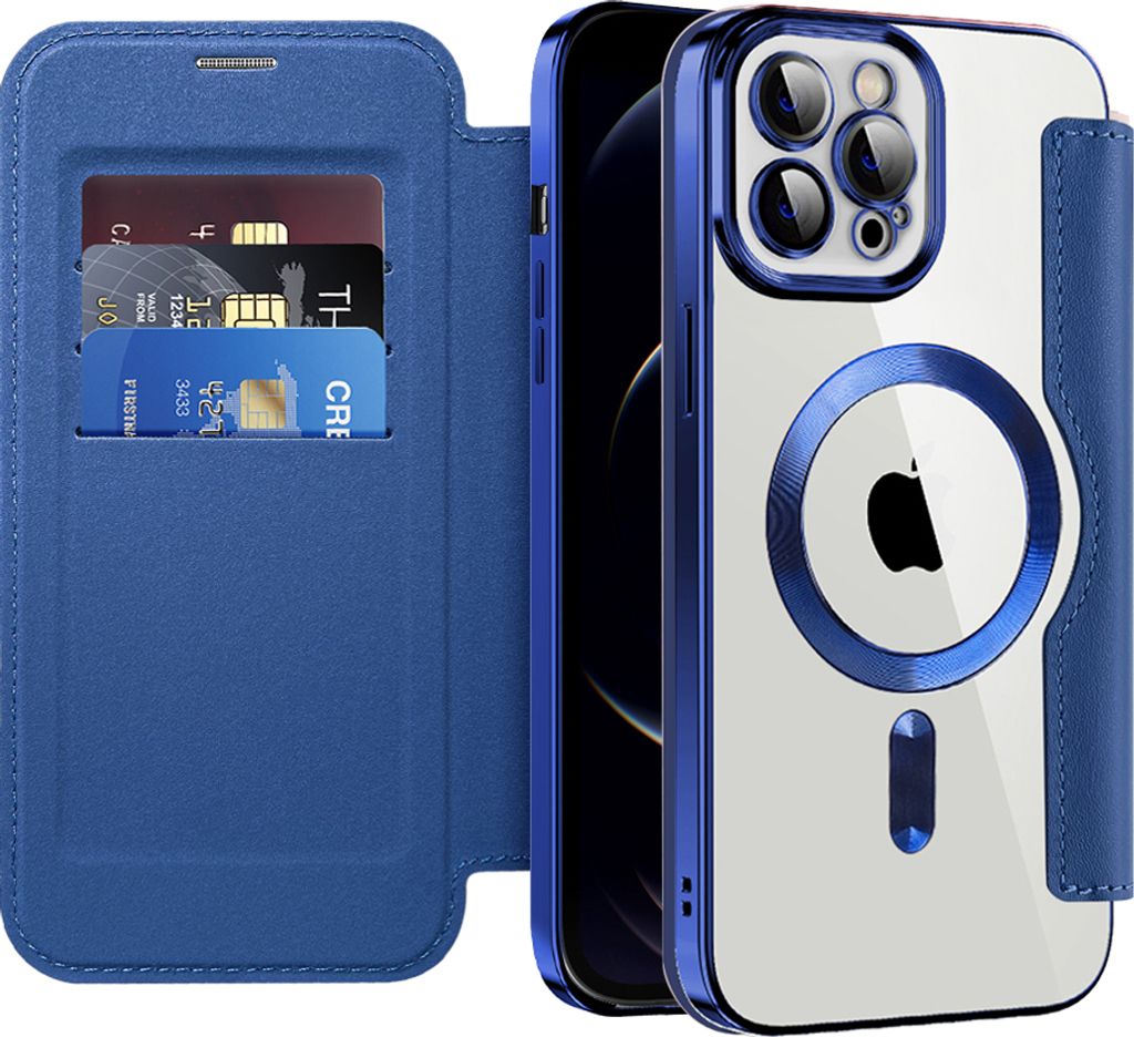 Klapphülle für iPhone 12 Pro Kompatibel mit Magsafe, Klar Produktbild 