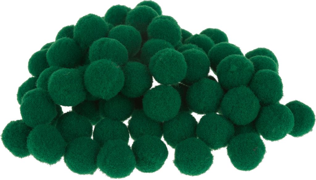 VBS Pompons, 15mm, 60 Stück Grün