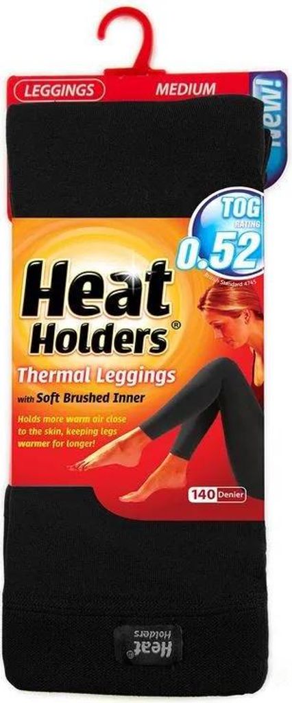 Heat Holders Damen Thermo Leggins schwarz, Größe L (US L / UK 16-18 / EU 42-44)