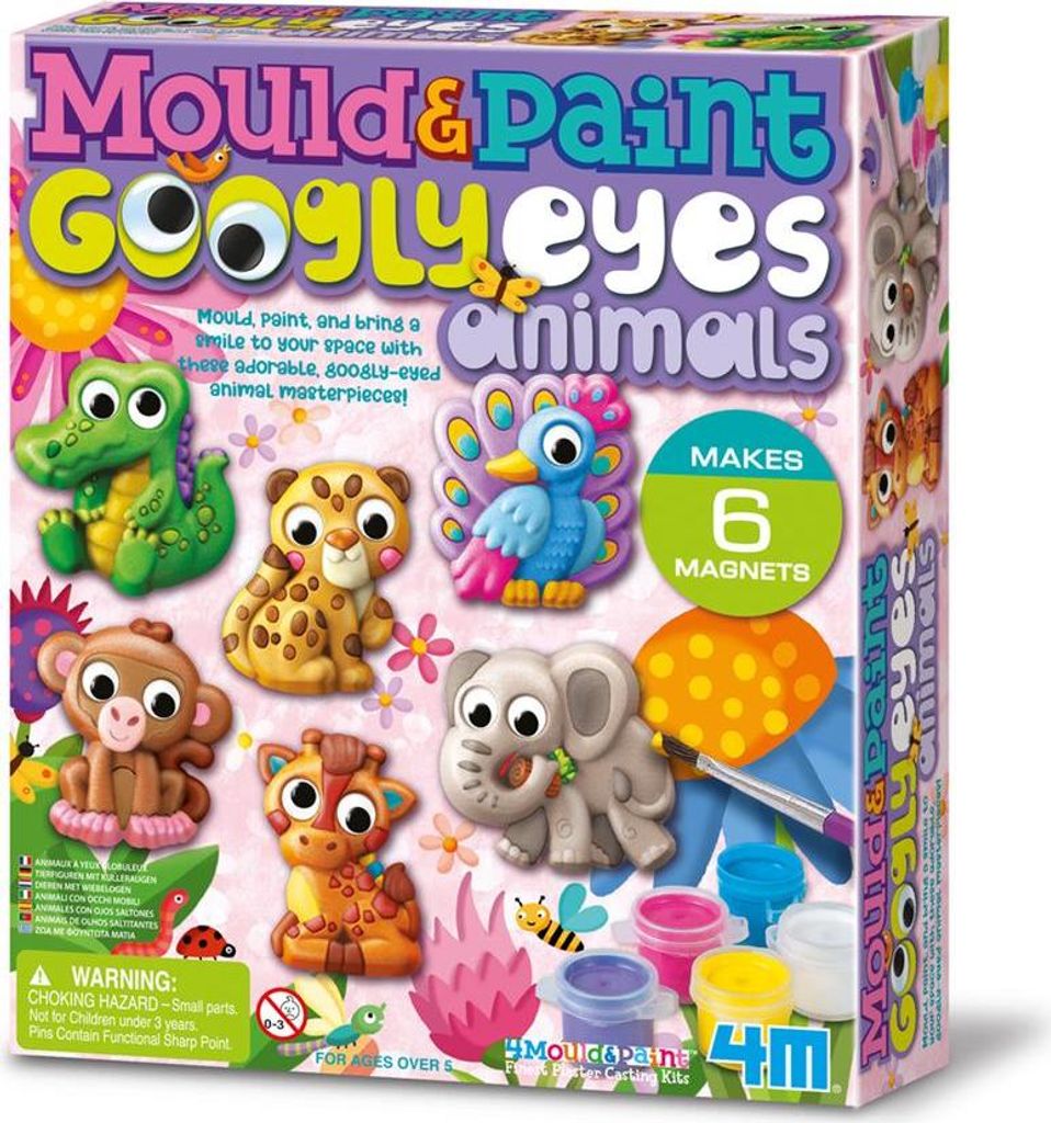 4M Mould & Paint DIY set Googly Eyes Animals