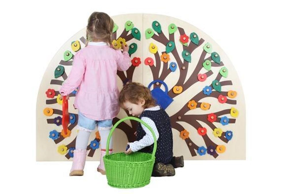 Holzspielzeug Wand-Steckspiel Busch BxH 1500x1050mm NEU
