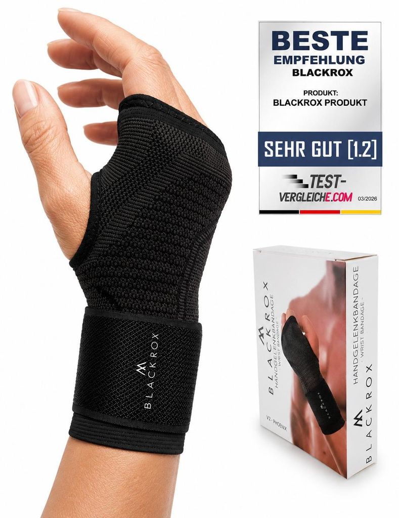 BLACKROX PHOENIX V2 Handgelenkbandage – Wrist Wraps Fitness Produktbild 