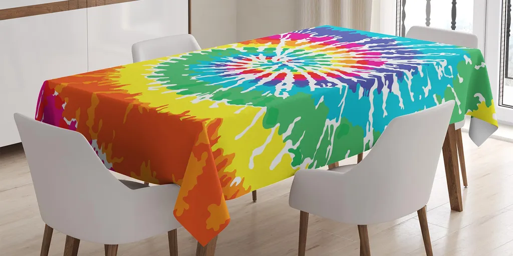 ABAKUHAUS Tovaglia Arcobaleno 140x200 Acid Trip | Design Moderno