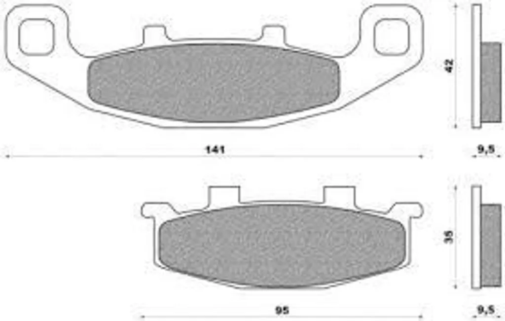 Bloc de Frein FD0108 NEWFRen Haute Résistance pour Disque de Frein
