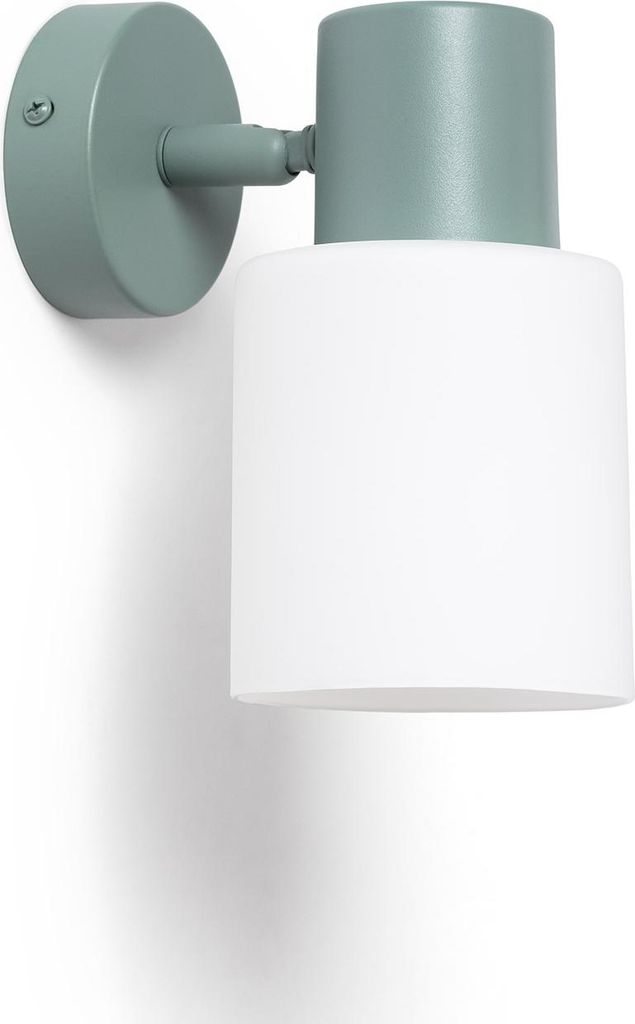 Wandleuchte Ausrichtbar Metall und Glas Zion Seladongrün