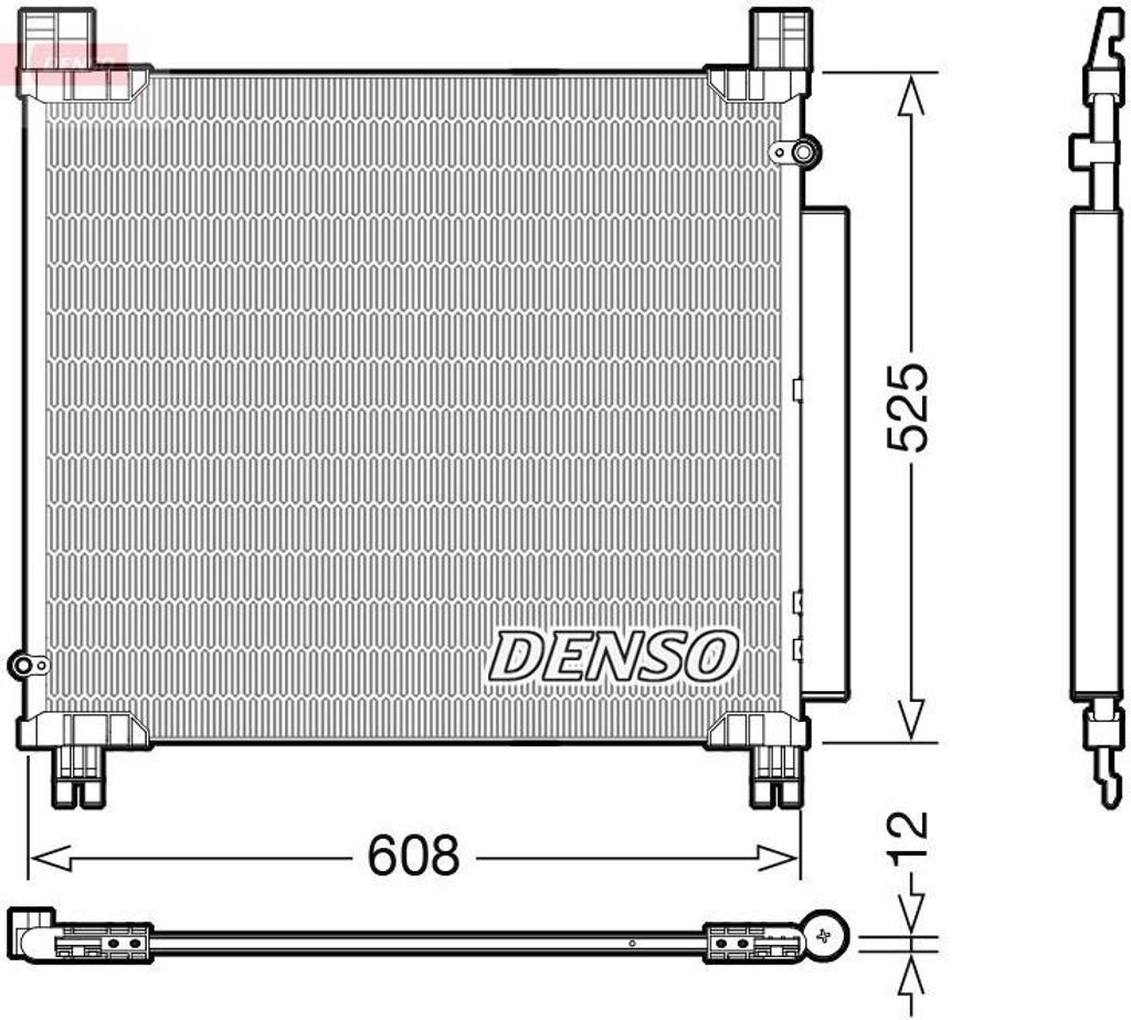 DENSO DCN50050 - OE 884600K350 Klimakondensator mit Trockner für Hilux