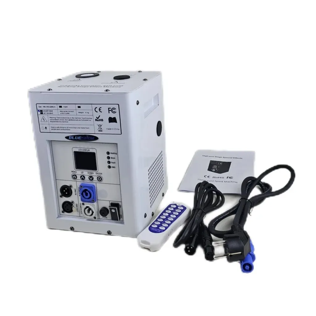 Effet de scène machine étincelles froides DMX 750W noir pour spectacle